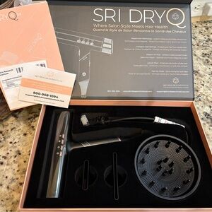 NEW/Never Used Salon Brand DryQ Black Hair Dryer